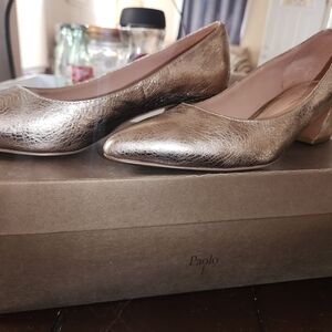 Paolo Women's Metallic Gold Pumps